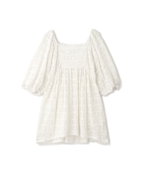 JILL STUART(ジルスチュアート)の「◆シュリンクジャージートップス(Tシャツ/カットソー・レディース・ブラック/ホワイト/ブルー・FREE)」の12枚目の写真