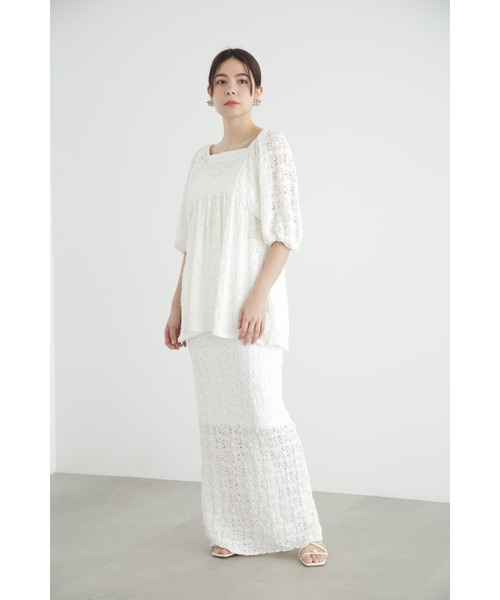 JILL STUART(ジルスチュアート)の「◆シュリンクジャージートップス(Tシャツ/カットソー・レディース・ブラック/ホワイト/ブルー・FREE)」の15枚目の写真