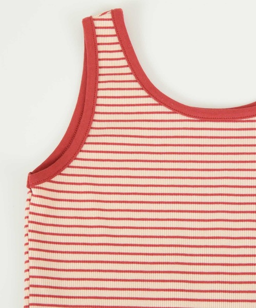 titivate（ティティベイト）の「テレコボーダータンクトップ（タンクトップ・レディース・アイボリー/ピンク/オフホワイト・M/S）」の20枚目の写真