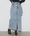 Aunt Marie's | サイドカットオフデニムスカート(Denim skirt)