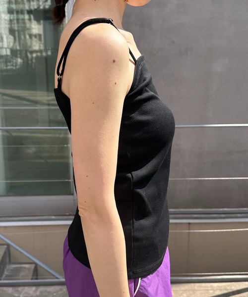 COLLAGE GALLARDAGALANTE（コラージュガリャルダガランテ）の「インナー付きシアーニット（Tシャツ/カットソー・レディース・ベージュ/ネイビー・FREE）」の10枚目の写真