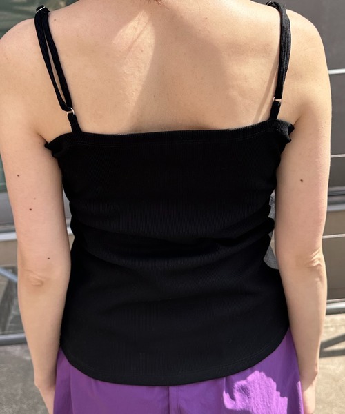 COLLAGE GALLARDAGALANTE（コラージュガリャルダガランテ）の「インナー付きシアーニット（Tシャツ/カットソー・レディース・ベージュ/ネイビー・FREE）」の22枚目の写真