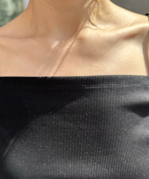 COLLAGE GALLARDAGALANTE（コラージュガリャルダガランテ）の「インナー付きシアーニット（Tシャツ/カットソー・レディース・ベージュ/ネイビー・FREE）」の13枚目の写真