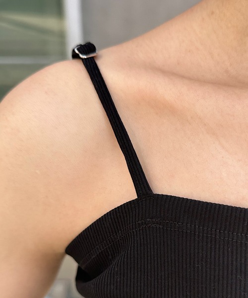 COLLAGE GALLARDAGALANTE（コラージュガリャルダガランテ）の「インナー付きシアーニット（Tシャツ/カットソー・レディース・ベージュ/ネイビー・FREE）」の19枚目の写真