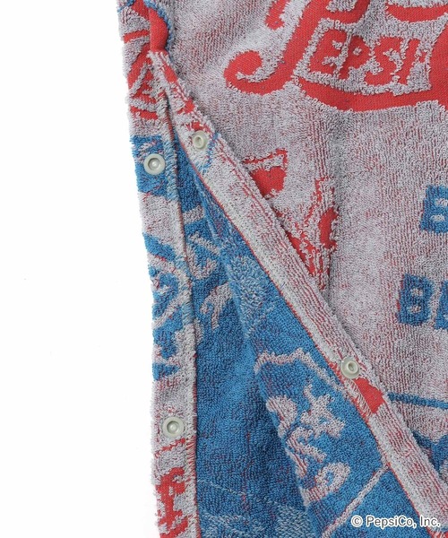 サウナ女子必見！niko and ...＆ペプシ☆サウナポンチョ☆グレー・ブルー サウナ女子必見！niko and ＆ペプシ☆サウナポンチョ☆グレー