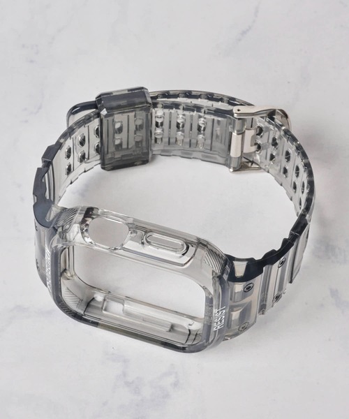 ADPOSION(アドポーション)の「【zandy / ズィー・アンド・ワイ】アップルウォッチバンド クリア一体式ベルト(デジタル腕時計・レディース・ブルー/クリア/ブラック/ピンク/グリーン/イエロー・SMALL/MEDIUM)」の13枚目の写真