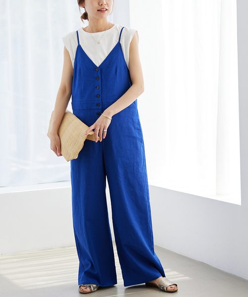 極美品✨️JOURNAL STANDARD relume キャミサロペット 麻混 極美品✨️JOURNAL STANDARD relume キャミサロペット 麻混