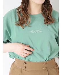 ステッチロゴ刺繍Tシャツ