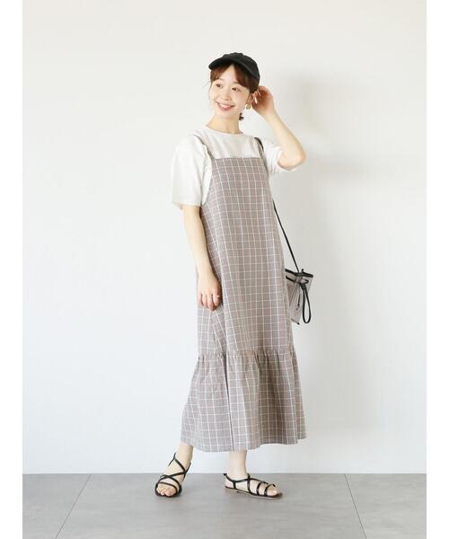 ehka sopo(エヘカソポ)の「ステッチロゴ刺繍Tシャツ(Tシャツ/カットソー・レディース・ブラック/オフホワイト/ミント/ダークオレンジ・F)」の15枚目の写真
