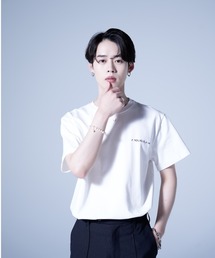 AROUND FLAVA | silkete like heavy weight glitter print T / シルケットライク ヘビーウェイト ラメプリントTシャツ(Tシャツ/カットソー)