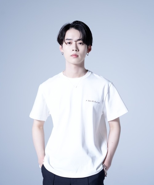 AROUND FLAVA(アラウンドフラバ)の「silkete like heavy weight glitter print T / シルケットライク ヘビーウェイト ラメプリントTシャツ(Tシャツ/カットソー・メンズ・ホワイト/ブラック・LARGE/MEDIUM/SMALL)」の13枚目の写真