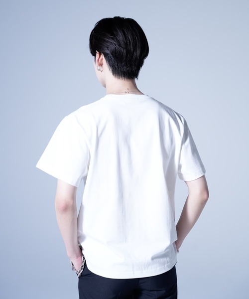 AROUND FLAVA(アラウンドフラバ)の「silkete like heavy weight glitter print T / シルケットライク ヘビーウェイト ラメプリントTシャツ(Tシャツ/カットソー・メンズ・ホワイト/ブラック・LARGE/MEDIUM/SMALL)」の15枚目の写真