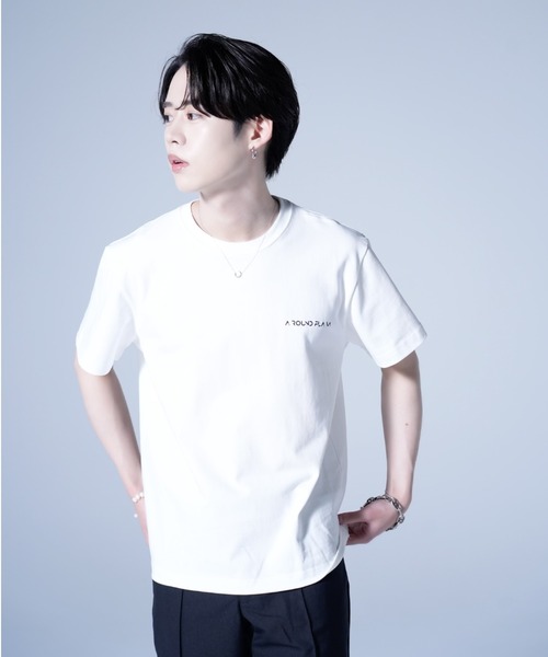 AROUND FLAVA(アラウンドフラバ)の「silkete like heavy weight glitter print T / シルケットライク ヘビーウェイト ラメプリントTシャツ(Tシャツ/カットソー・メンズ・ホワイト/ブラック・LARGE/MEDIUM/SMALL)」の17枚目の写真