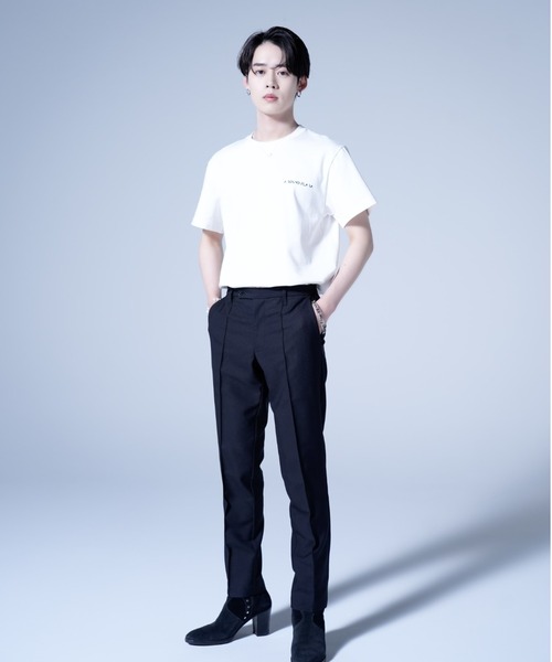 AROUND FLAVA(アラウンドフラバ)の「silkete like heavy weight glitter print T / シルケットライク ヘビーウェイト ラメプリントTシャツ(Tシャツ/カットソー・メンズ・ホワイト/ブラック・LARGE/MEDIUM/SMALL)」の20枚目の写真