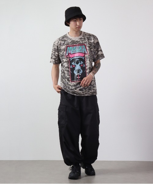 MISHKA（ミシカ）の「MISHKA カモフラージュ柄Tシャツ 半袖（Tシャツ/カットソー・メンズ・グリーン系/グリーン系1/グリーン系2/グリーン系3・M/L/XL）」の15枚目の写真