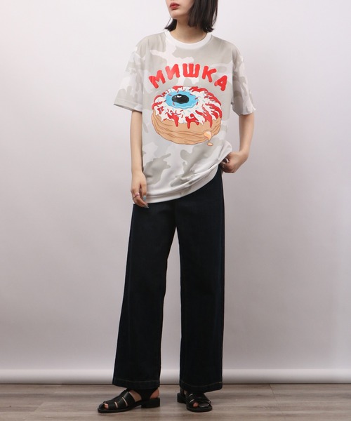 MISHKA（ミシカ）の「MISHKA カモフラージュ柄Tシャツ 半袖（Tシャツ/カットソー・メンズ・グリーン系/グリーン系1/グリーン系2/グリーン系3・M/L/XL）」の18枚目の写真