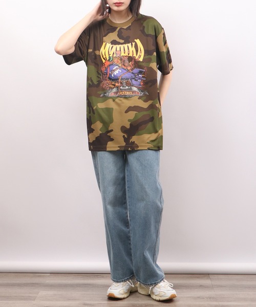 MISHKA（ミシカ）の「MISHKA カモフラージュ柄Tシャツ 半袖（Tシャツ/カットソー・メンズ・グリーン系/グリーン系1/グリーン系2/グリーン系3・M/L/XL）」の14枚目の写真