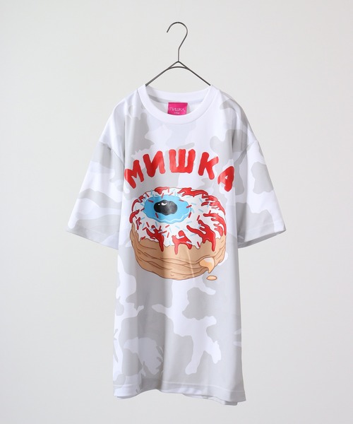 MISHKA（ミシカ）の「MISHKA カモフラージュ柄Tシャツ 半袖（Tシャツ/カットソー・メンズ・グリーン系/グリーン系1/グリーン系2/グリーン系3・M/L/XL）」の16枚目の写真