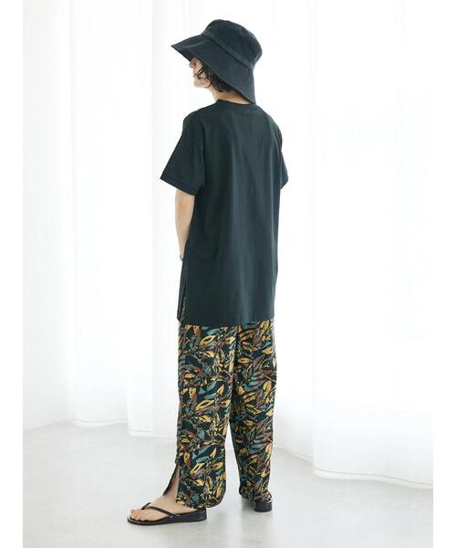 CRAFT STANDARD BOUTIQUE（クラフトスタンダードブティック）の「機能性サイドスリットチュニック（Tシャツ/カットソー・レディース・マスタード/アイボリー/ブラウン/ブラック・FREE）」の14枚目の写真