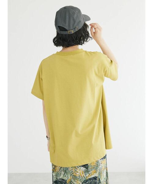 CRAFT STANDARD BOUTIQUE（クラフトスタンダードブティック）の「機能性サイドスリットチュニック（Tシャツ/カットソー・レディース・マスタード/アイボリー/ブラウン/ブラック・FREE）」の18枚目の写真