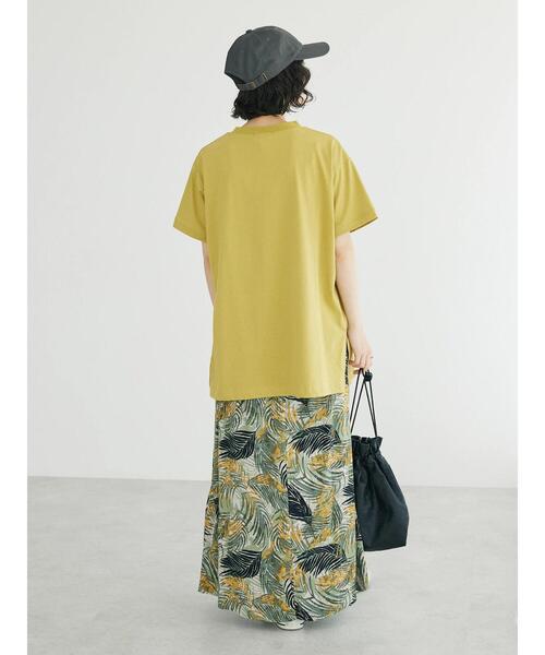 CRAFT STANDARD BOUTIQUE（クラフトスタンダードブティック）の「機能性サイドスリットチュニック（Tシャツ/カットソー・レディース・マスタード/アイボリー/ブラウン/ブラック・FREE）」の22枚目の写真