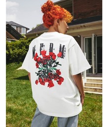 MR.ENJOY DA MONEY | 【MR. ENJOY DA MONEY/ミスターエンジョイダマニー】Rose printed short sleeve/ ローズプリントショートスリーブTシャツ(Tシャツ/カットソー)