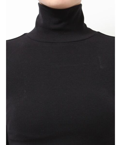 GYDA(ジェイダ)の「HIGH NECKショートロンT(Tシャツ/カットソー・レディース・ブラック/オフホワイト・FREE)」の21枚目の写真