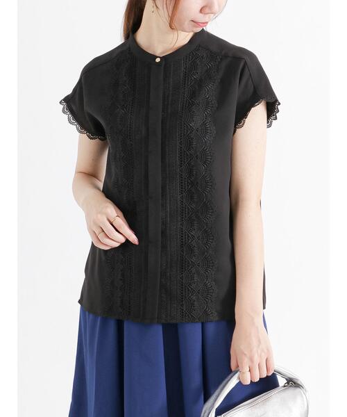 Te chichi（テチチ）の「フロントレースブラウス（シャツ/ブラウス・レディース・オフホワイト/ブラウン/ブラック・F）」の14枚目の写真