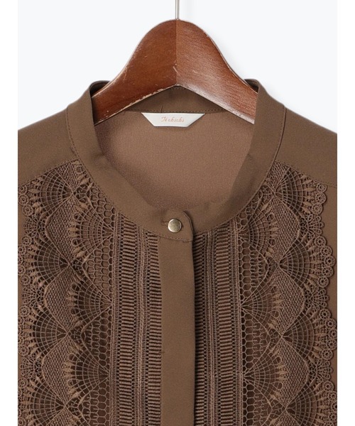 Te chichi（テチチ）の「フロントレースブラウス（シャツ/ブラウス・レディース・オフホワイト/ブラウン/ブラック・F）」の6枚目の写真