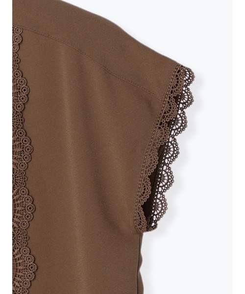 Te chichi（テチチ）の「フロントレースブラウス（シャツ/ブラウス・レディース・オフホワイト/ブラウン/ブラック・F）」の7枚目の写真