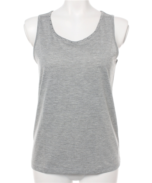 earth music&ecology（アースミュージックアンドエコロジー）の「ラインストーンタンクトップ（タンクトップ・レディース・オフホワイト/LT.Gray/ブラック/ライトイエロー/ブルー/ネイビー・MEDIUM/SMALL）」の13枚目の写真