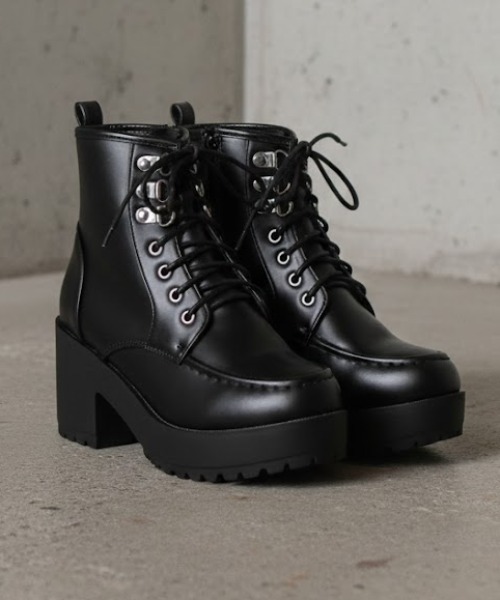 【セール】LOVEHUNTER / 厚底レースアップブーツ（ブーツ）｜LOVEHUNTER（ラブハンター）