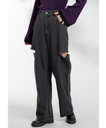 サイドスリットデニム