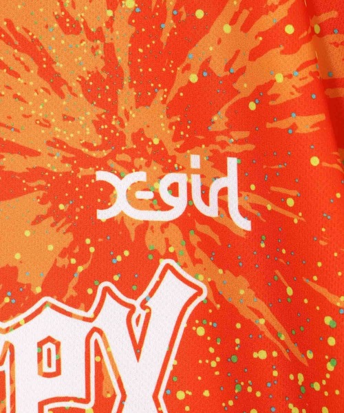 X-girl(エックスガール)の「WEリーグ|ALB L UNIFORM SS TEE/アルビレックス新潟レディースALBIREX/Tシャツ(スポーツグッズ・レディース・オレンジ・2XL/L/S/XL/M)」の5枚目の写真