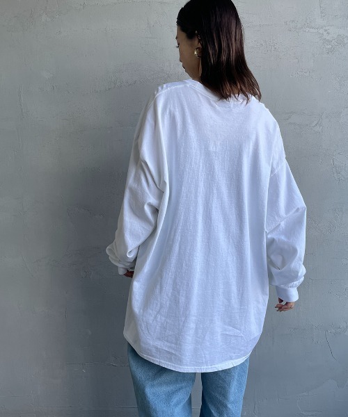 TOWNCRAFT（タウンクラフト）の「[TOWN CRAFT/タウンクラフト・THE FOX/ザフォックス] ワンポイントロゴ刺繍 ロングスリーブTシャツ（Tシャツ/カットソー・メンズ・ブラック/グリーン/グレー/ホワイト・XL/L）」の22枚目の写真