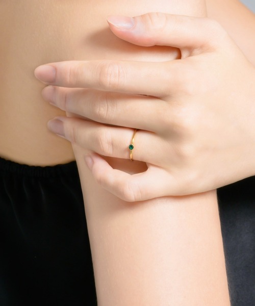 muku(ムク)の「金属アレルギー対応 バースデーストーンリング/サージカルステンレス/316L(リング・レディース・その他1/その他2/その他3/その他4/その他5/その他6/その他7/その他8/その他9/その他10/その他11/その他12・11)」の5枚目の写真