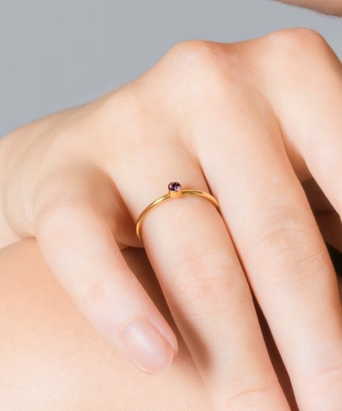 muku(ムク)の「金属アレルギー対応 バースデーストーンリング/サージカルステンレス/316L(リング・レディース・その他1/その他2/その他3/その他4/その他5/その他6/その他7/その他8/その他9/その他10/その他11/その他12・11)」の6枚目の写真