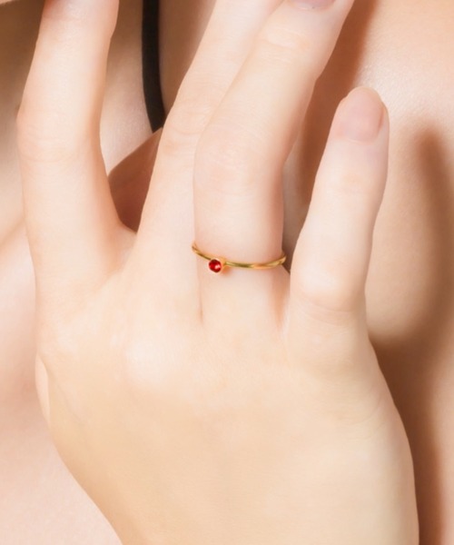 muku(ムク)の「金属アレルギー対応 バースデーストーンリング/サージカルステンレス/316L(リング・レディース・その他1/その他2/その他3/その他4/その他5/その他6/その他7/その他8/その他9/その他10/その他11/その他12・11)」の7枚目の写真