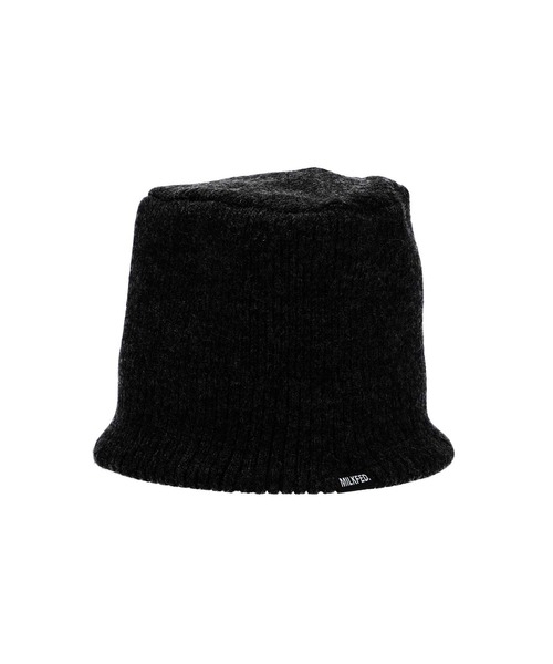 MILKFED.(ミルクフェド)の「LOGO KNIT HAT(ハット・レディース・ブラック/ベージュ・ONE SIZE)」の2枚目の写真