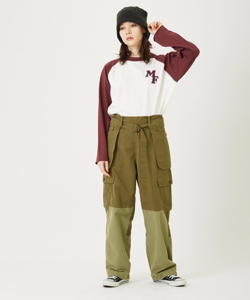 MILKFED.(ミルクフェド)の「LOGO KNIT HAT(ハット・レディース・ブラック/ベージュ・ONE SIZE)」の4枚目の写真