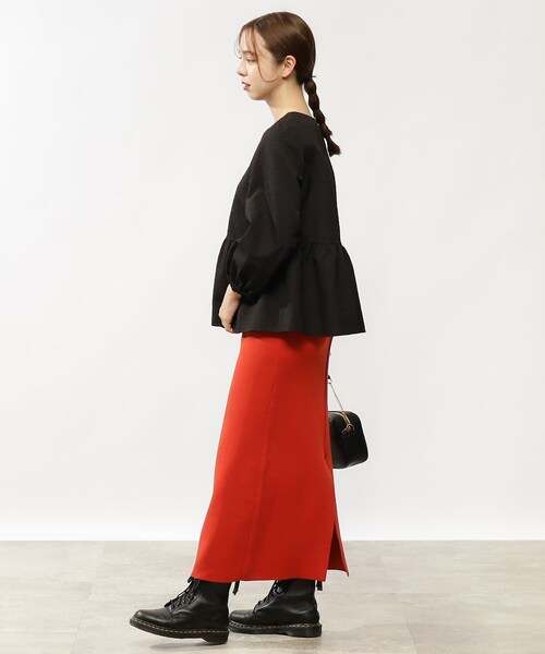 grove（グローブ）の「◆【美人百花11月号掲載】ふくれジャカードペプラムブラウス（シャツ/ブラウス・レディース・アイボリー/ブラック/ブラウン系その他・02/01）」の7枚目の写真