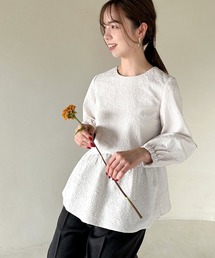 grove | ふくれジャガードペプラムブラウス(シャツ/ブラウス)