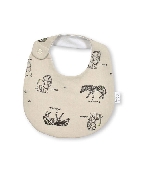 birthday party（バースデイパーティー）の「【お揃い】ウラゲアニマルプリントスタイ（スタイ/よだれかけ・キッズ・ベージュ系その他/グリーン系その他・FREE）」の5枚目の写真