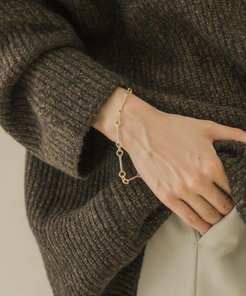 SMELLY（スメリー）の「サークルチェーンブレスレット（ブレスレット・レディース・ゴールド・-）」の4枚目の写真