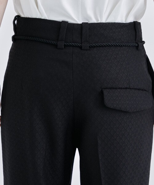 ETHOSENS（エトセンス）の「【ETHOSENS/エトセンス】Rhombus slacks（スラックス・メンズ・ブラック/ブラウン・1/2）」の11枚目の写真