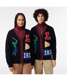 LACOSTE | グラフィックジャカードリサイクルニットカーディガン(カーディガン/ボレロ)