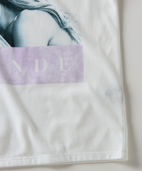 VENCEEXCHANGE（ヴァンスエクスチェンジ）の「アリアナ・グランデピンクラインTシャツ（Tシャツ/カットソー・レディース・ホワイト・MEDIUM）」の13枚目の写真