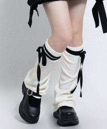 完売品 ribbonレッグウォーマーパンツ　ペリキュール Never mind the XU / Chikashitsu+（ネバーマインド ザ エックス