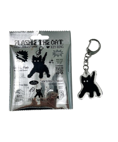 aeae(エーイーエーイー)の「Flashed Cats Eye Keyring(その他小物・メンズ・ホワイト・FREE)」の4枚目の写真