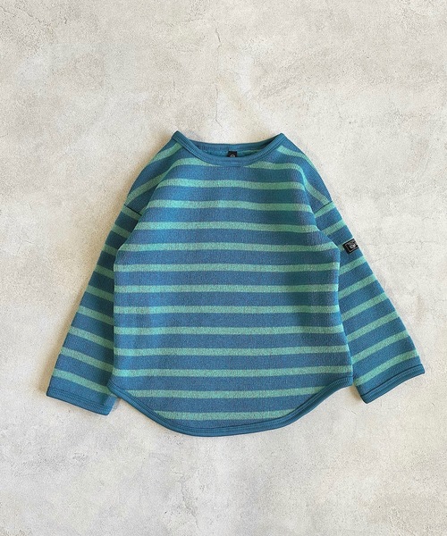 Life Support Products(ライフサポートプロダクツ)の「ウラキモウボーダーカットソー(80~150㎝)(Tシャツ/カットソー・キッズ・パープル/ブラウン/ブルー・140/120/130/95/150/80/90/110/100)」の2枚目の写真